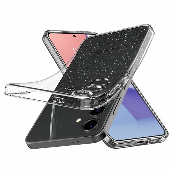 Spigen Huse pentru Samsung Galaxy S24 - Spigen Liquid Crystal Glitter - Crystal Quartz 8809971222235 έως 12 άτοκες Δόσεις