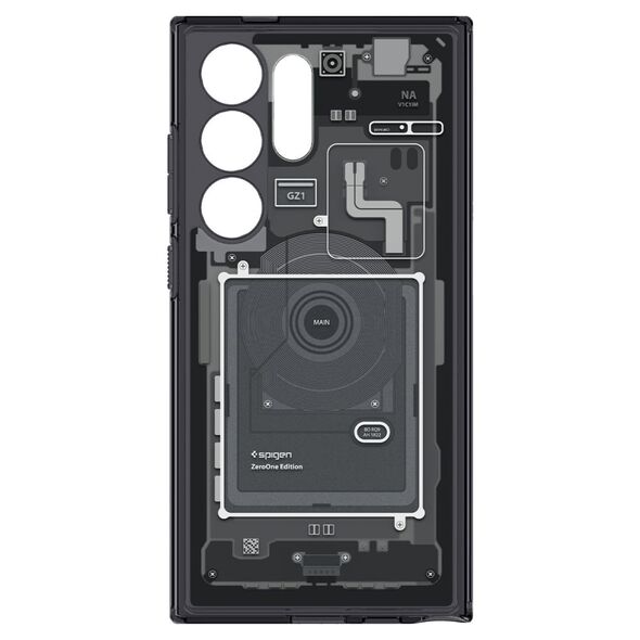 Spigen Husa pentru Samsung Galaxy S24 Ultra - Spigen Ultra Hybrid Zero One - Matte Black 8809971221788 έως 12 άτοκες Δόσεις