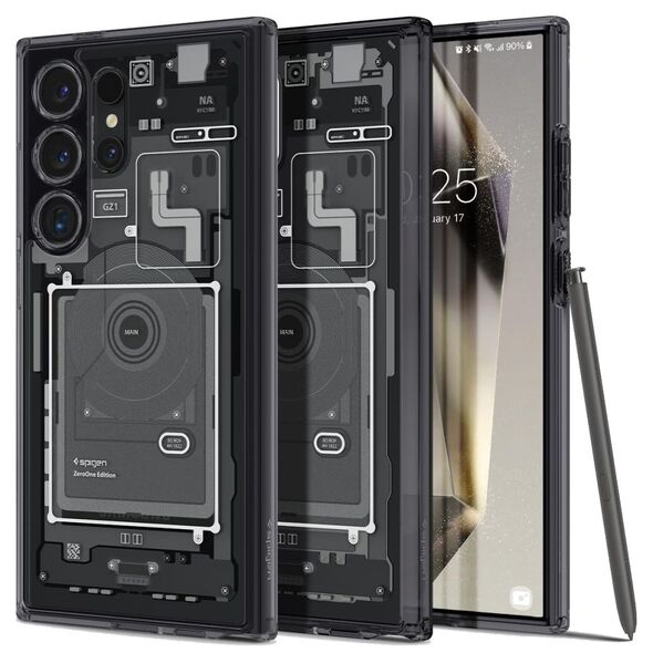 Spigen Husa pentru Samsung Galaxy S24 Ultra - Spigen Ultra Hybrid Zero One - Matte Black 8809971221788 έως 12 άτοκες Δόσεις