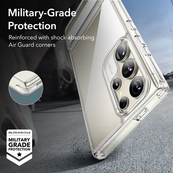 ESR Husa pentru Samsung Galaxy S24 Ultra - ESR Air Shield Boost Kickstand - Clear 4894240189924 έως 12 άτοκες Δόσεις