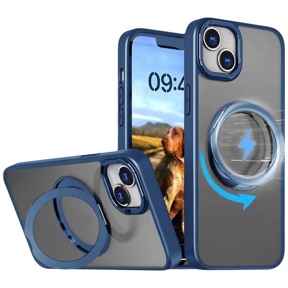 Mag Ring Rotating case for iPhone 11 navy blue