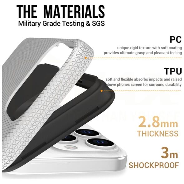 Vmax Triangle Case for Samsung Galaxy A35 5G silver