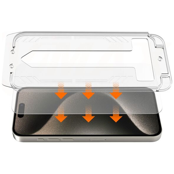 Vmax tempered glass easy install 2,5D Normal Glass for iPhone 15 Pro 6,1&quot;