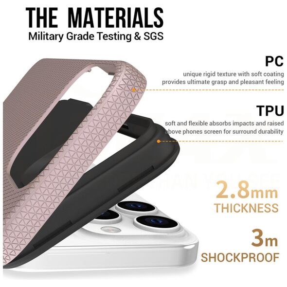 Vmax Triangle Case for Samsung A14 4G / 5G rose gold