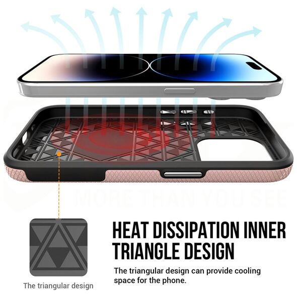 Vmax Triangle Case for Samsung A14 4G / 5G rose gold