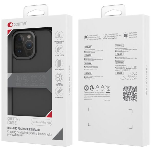 Comma case Joy Elegant for iPhone 15 Pro blue
