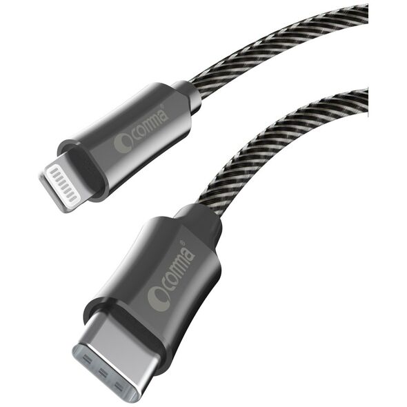 Comma cable Jub MFi USB-C - Lightning 3A 1,5m gray