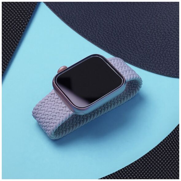 Elastic band L for Apple Watch 42/44/45 mm length 165 mm light gray