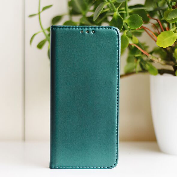 Smart Magnetic case for iPhone 15 Pro 6,1&quot; dark green