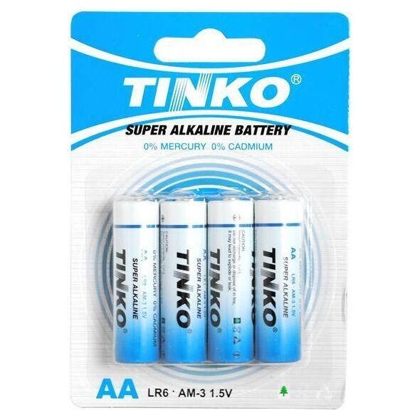Alkaline battery TINKO AA/LR6 4pcs/blister.