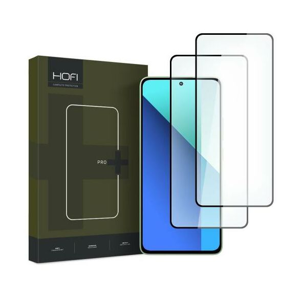 Tempered Glass Full Face Hofi Premium Pro+ Xiaomi Redmi Note 13 4G Μαύρο (2 τεμ.) 5906302300532 5906302300532 έως και 12 άτοκες δόσεις
