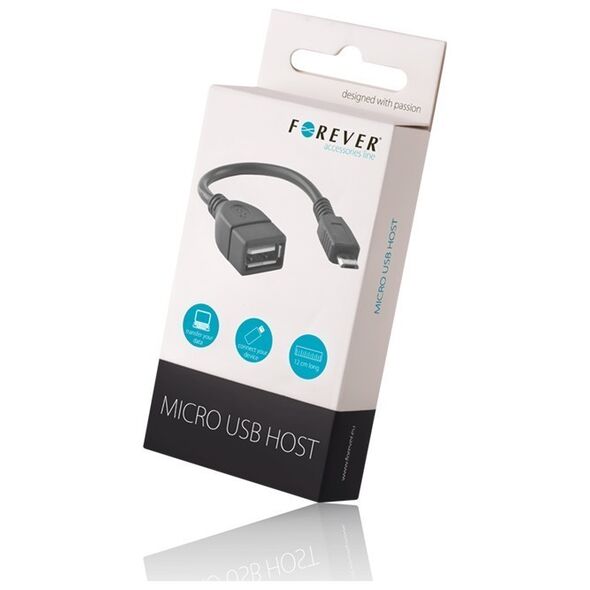 Forever adapter USB - microUSB black