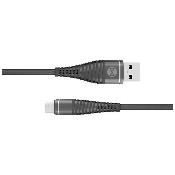 Forever Shark cable USB - microUSB 1,0 m 2A black