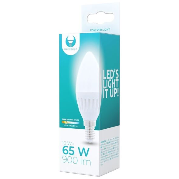 LED bulb E14 C37 10W 230V 3000K 900lm ceramic Forever Light