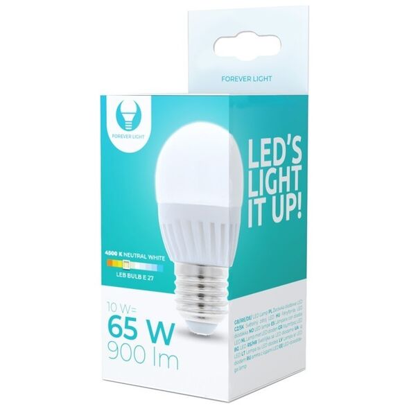 LED bulb E27 G45 10W 230V 4500K 900lm ceramic Forever Light