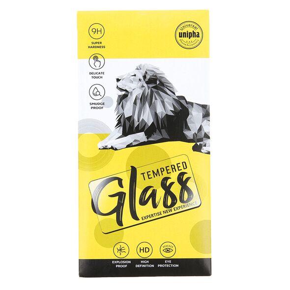 Tempered glass 9D for iPhone 15 6,1&quot; black frame