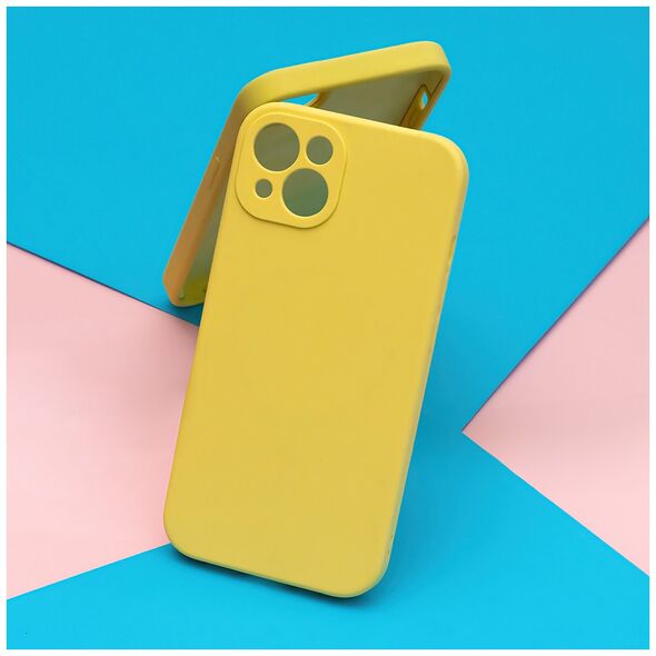 Mag Invisible case for iPhone 15 Plus 6,7&quot; pastel yellow