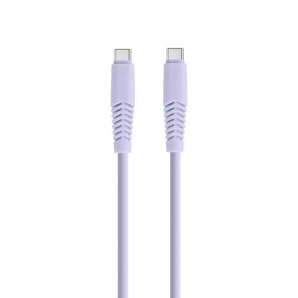 Setty cable USB-C - USB-C 1,5 m 2,1A KSC-C-1.529 lilac