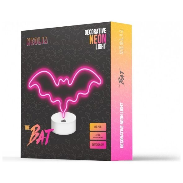 Neon on a stand BAT pink NNE07 Neolia