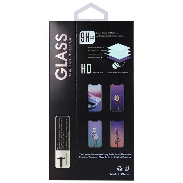 Tempered glass 6D for iPhone 12 Pro Max 6.7&quot; black frame