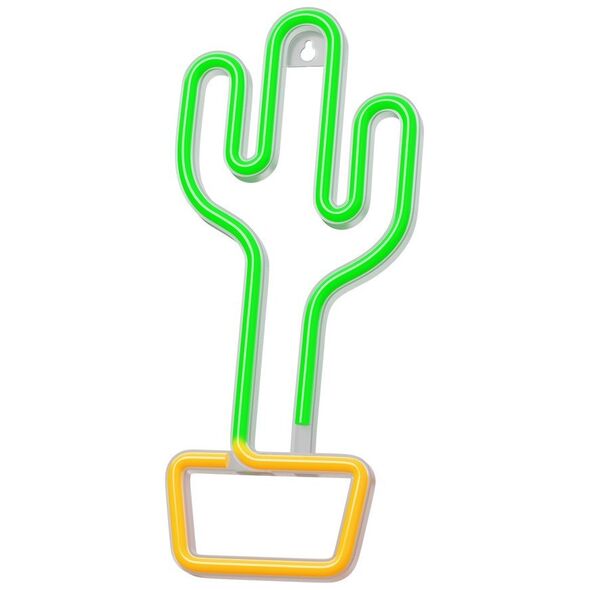 Neon LED Light CACTUS orange green Bat + USB FLNEO2 Forever Light