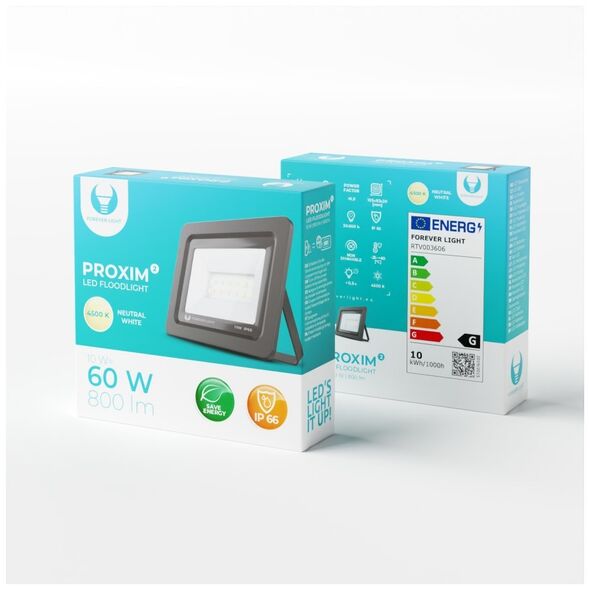 Floodlight LED PROXIM II 10W |4500K| IP66 Forever Light