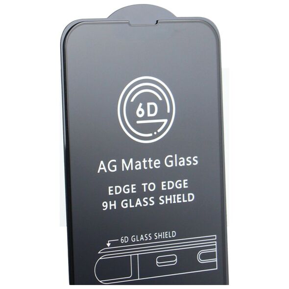 Tempered glass 6D matte for iPhone 14 Pro 6,1&quot; black frame