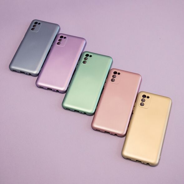 Metallic case for Samsung Galaxy A15 4G / A15 5G light blue