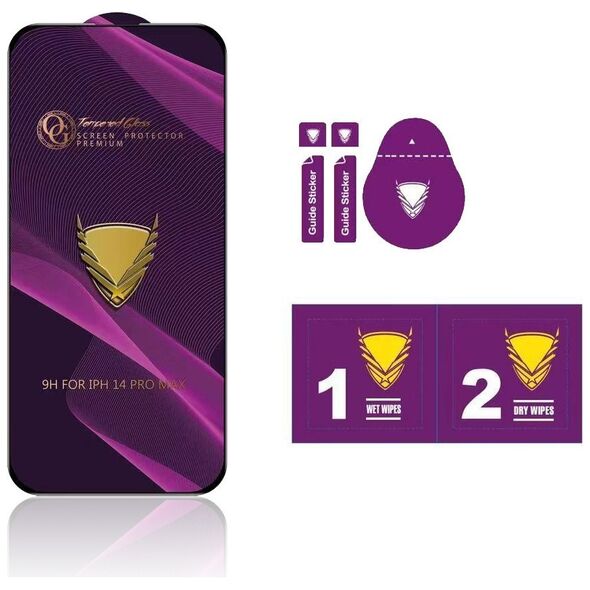 Tempered Glass OG Premium for Samsung Galaxy S24 black frame