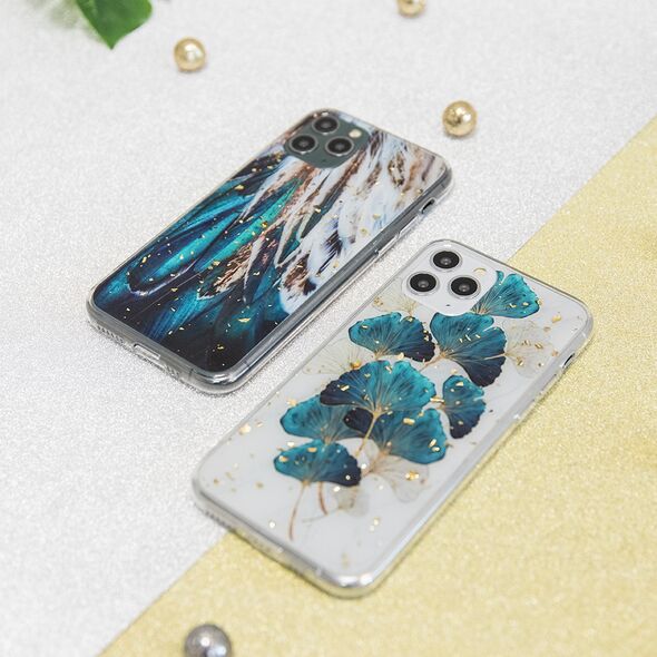 Gold Glam case for Samsung Galaxy S24 Ultra feathers