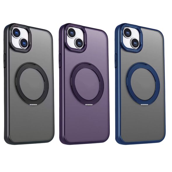 Mag Ring Rotating case for iPhone 15 Pro 6,1&quot; navy blue