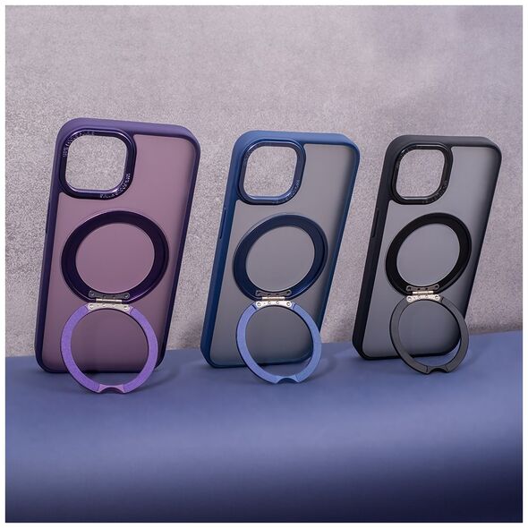 Mag Ring Rotating case for iPhone 15 Pro 6,1&quot; navy blue