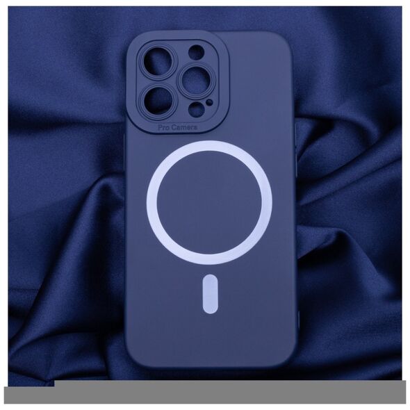 Silicon Mag case for iPhone 15 Pro Max 6,7&quot; dark blue