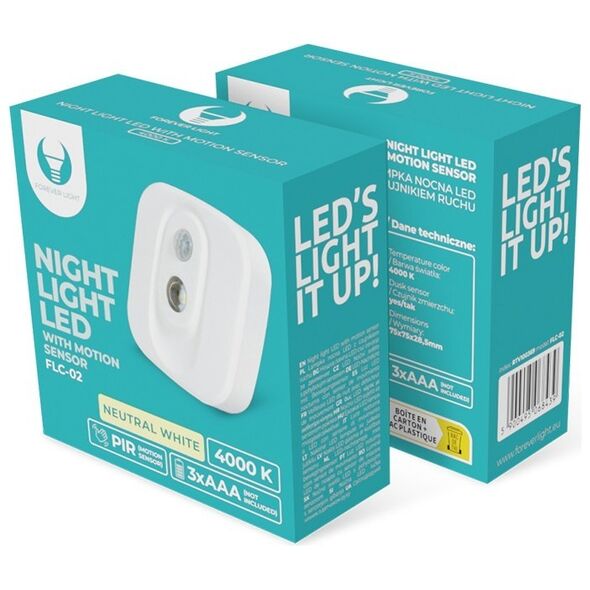 Night Light LED FLC-02 PIR 3xAAA Forever Light