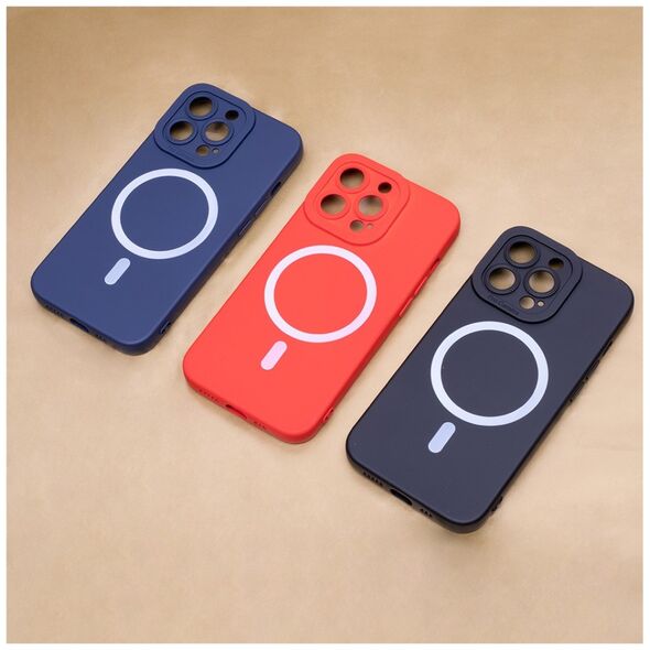 Silicon Mag case for iPhone 14 Pro 6,1&quot; dark blue