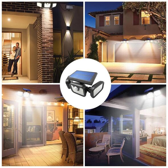 SUNARI Solar Lamp LED FLS-03 74*SMD PIR 8W 600lm 6000K 2400mAh Li-Ion Forever Light