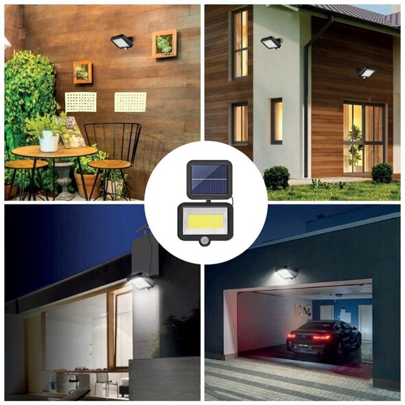 SUNARI Solar Lamp LED FLS-06 COB PIR 8W 600lm 6000K 1800mAh Li-Ion Forever Light