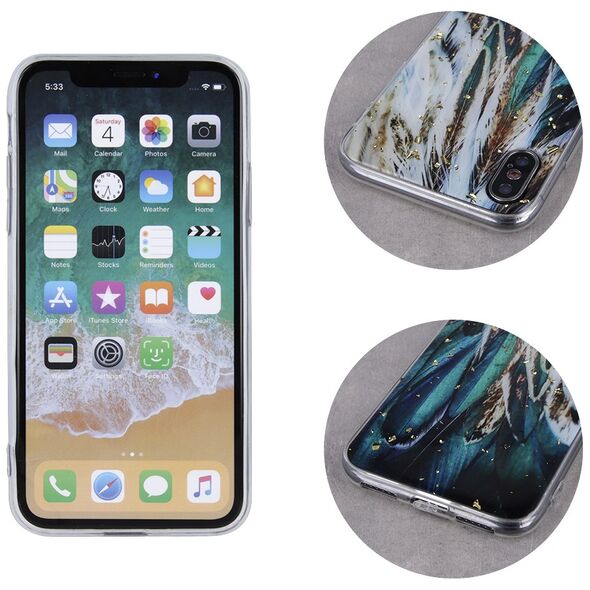 Gold Glam case for Xiaomi Redmi A1 / Redmi A2 feathers