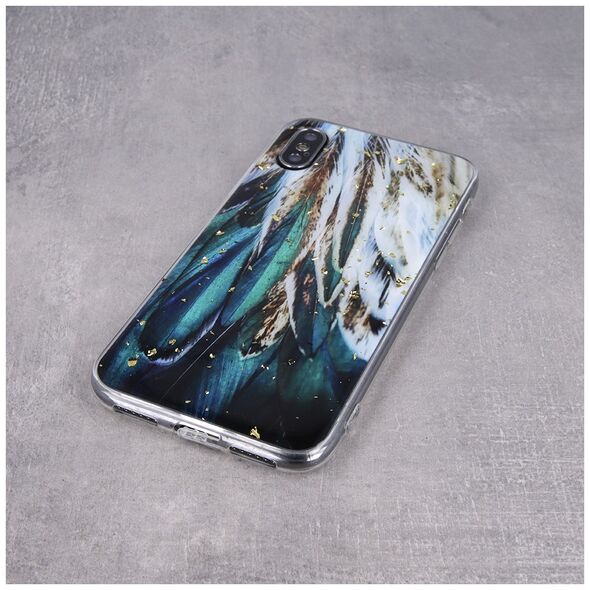 Gold Glam case for Xiaomi Redmi A1 / Redmi A2 feathers