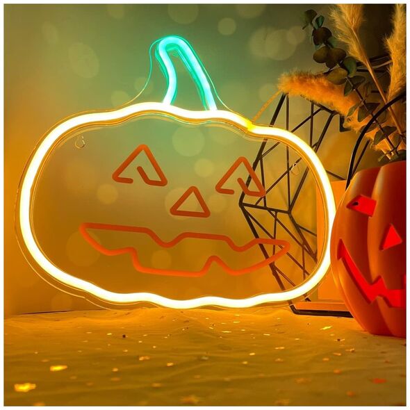 Neon PLEXI LED PUMPKIN WITH STEM orange green NNE13 Neolia