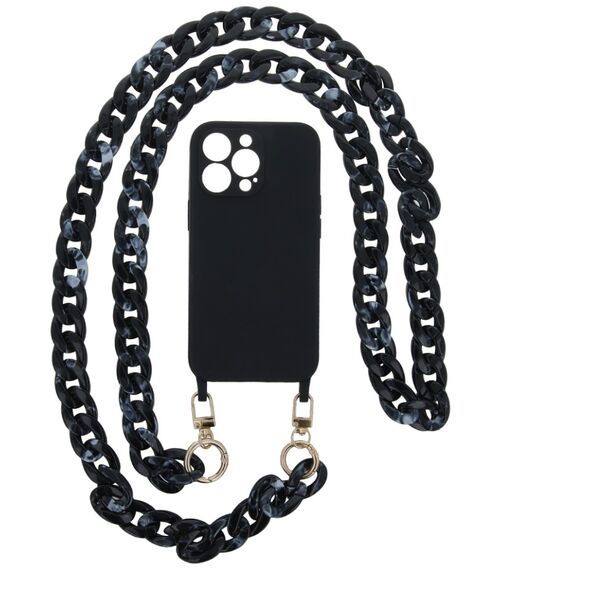 Phone chain long mottled black