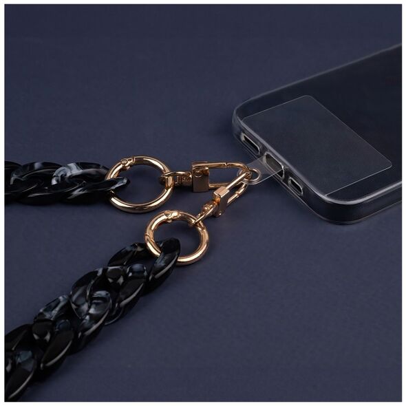 Phone chain long mottled black