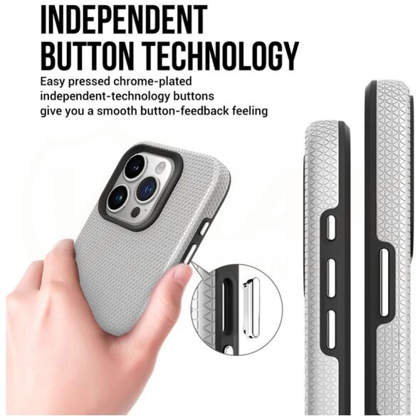 Vmax Triangle Case for Samsung Galaxy A15 4G / 5G silver