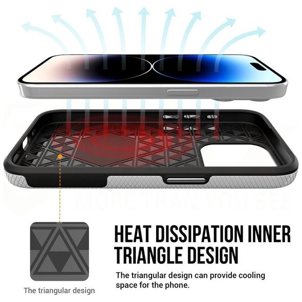 Vmax Triangle Case for Samsung Galaxy A15 4G / 5G silver