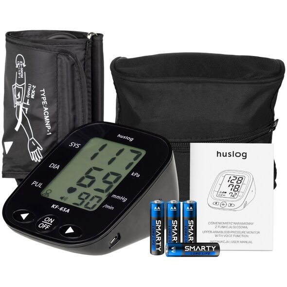 Huslog arm blood pressure monitor with voice function KF-65A