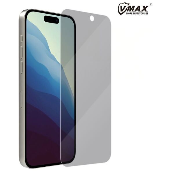 Vmax tempered glass 0.33mm 2,5D high clear privacy glass for Xiaomi Redmi Note 9