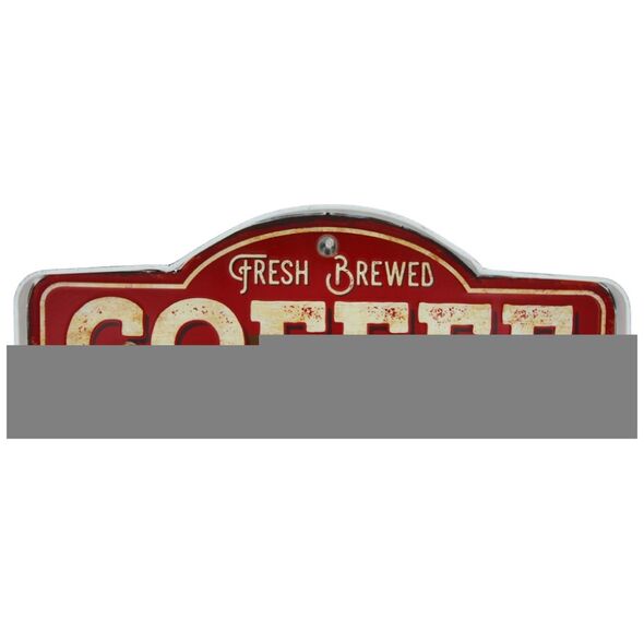 RETRO Metal Sign LED Fresh Brewed Coffee Forever Light