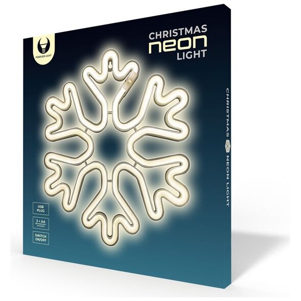 Neon LED CHRISTMAS SNOWFLAKE white FLNE20 Forever Light