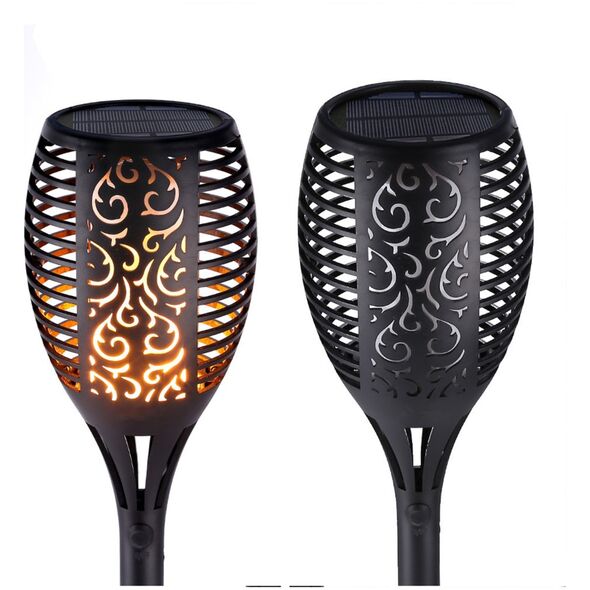 Solar flame light 96LED 1500mAh Li IP65