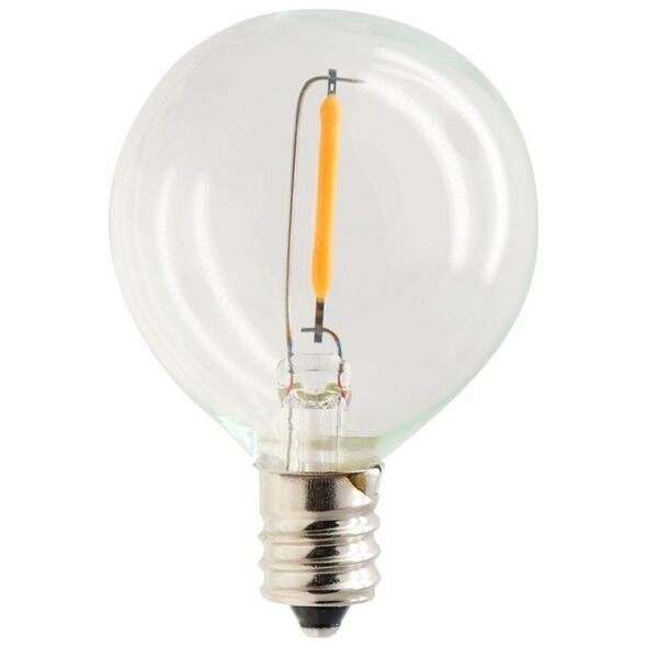 LED Bulb E12 G40 0.5W 3V 30lm clear Forever Light 6pcs
